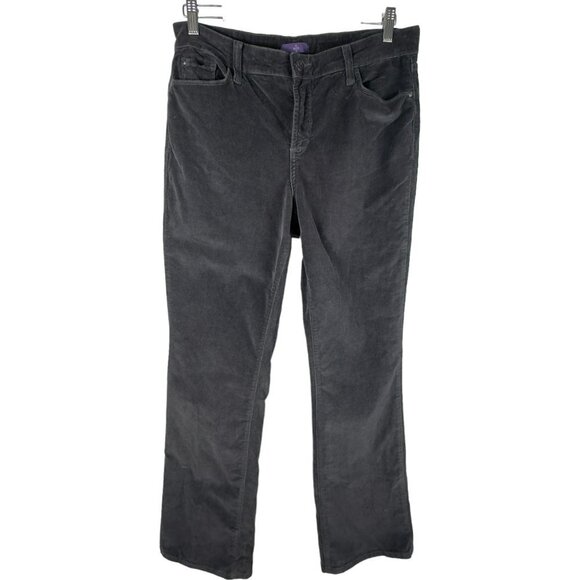 NYDJ Pants - NYDJ Gray Straight Leg Lift Tuck Technology Corduroy Jeans (12)